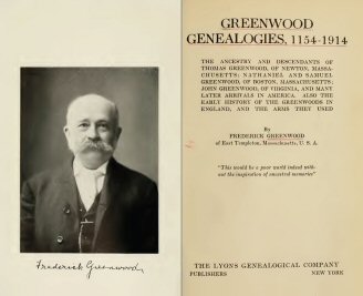 Frederick Greenwood Genealogies, 1154-1914